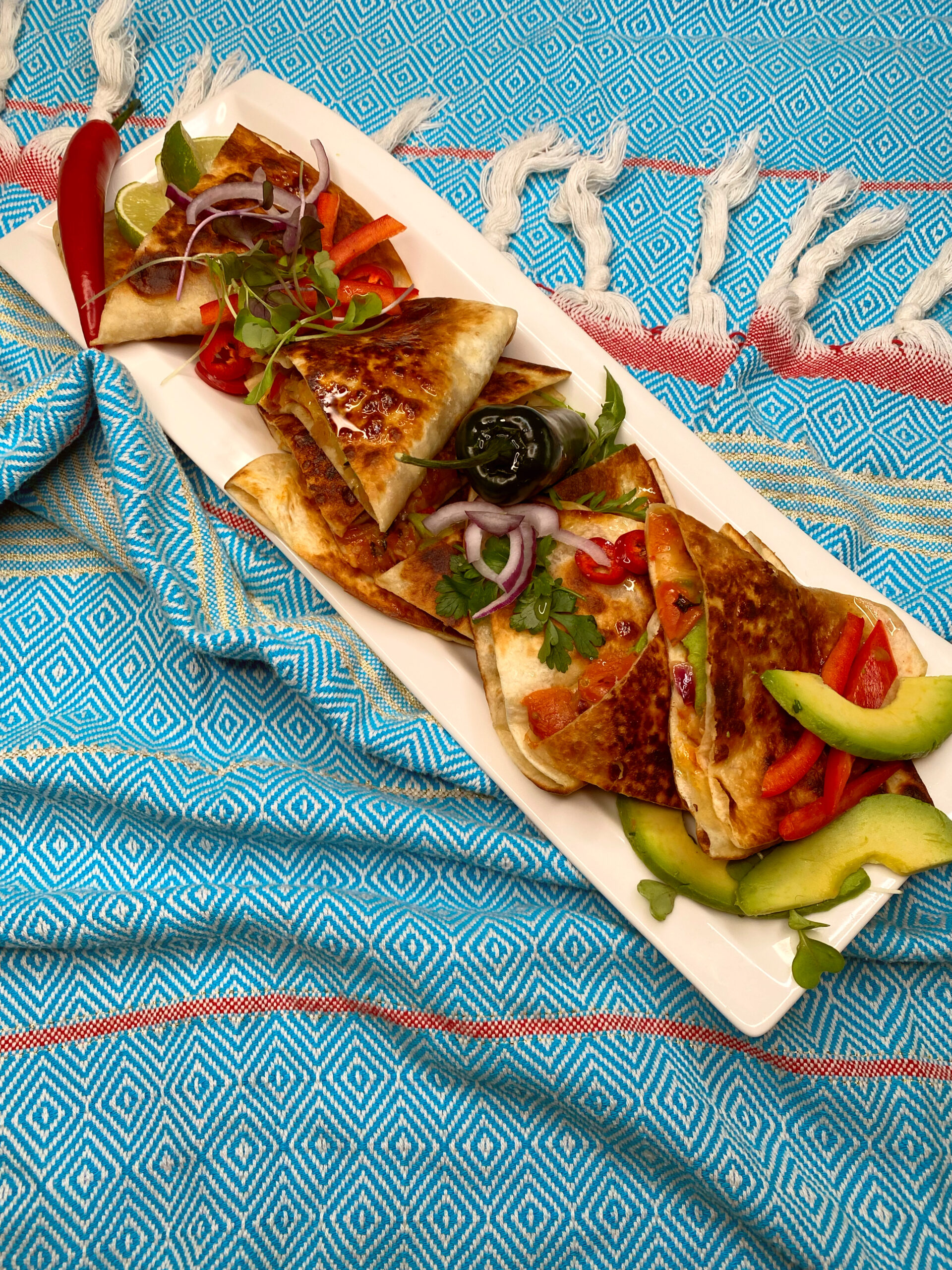 CheddarJalapeno quesadilla NakkiHannu